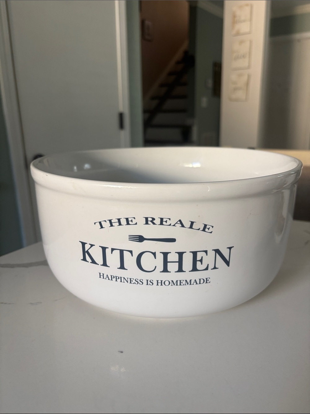 White Ceramic Kitchen Mixing Bowl - 'The Reale Kitchen' Design